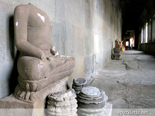 Headless statue at Angkor Wat, Cambodia