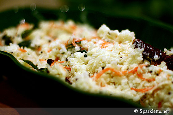 Carrot curd rice (yoghurt and carrot rice)