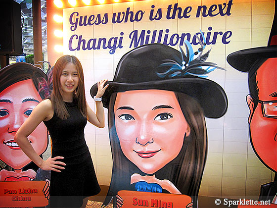 Changi Airport Millionaire Grand Draw 2012 - Miss Sun Ming from China, one of the finalists