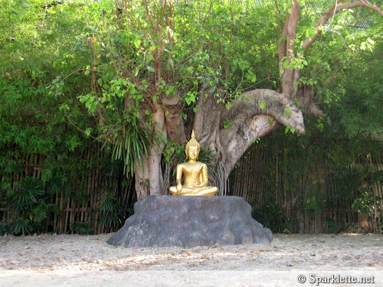Golden Buddha image at Wat Phan Tao temple, Chiang Mai, Thailand