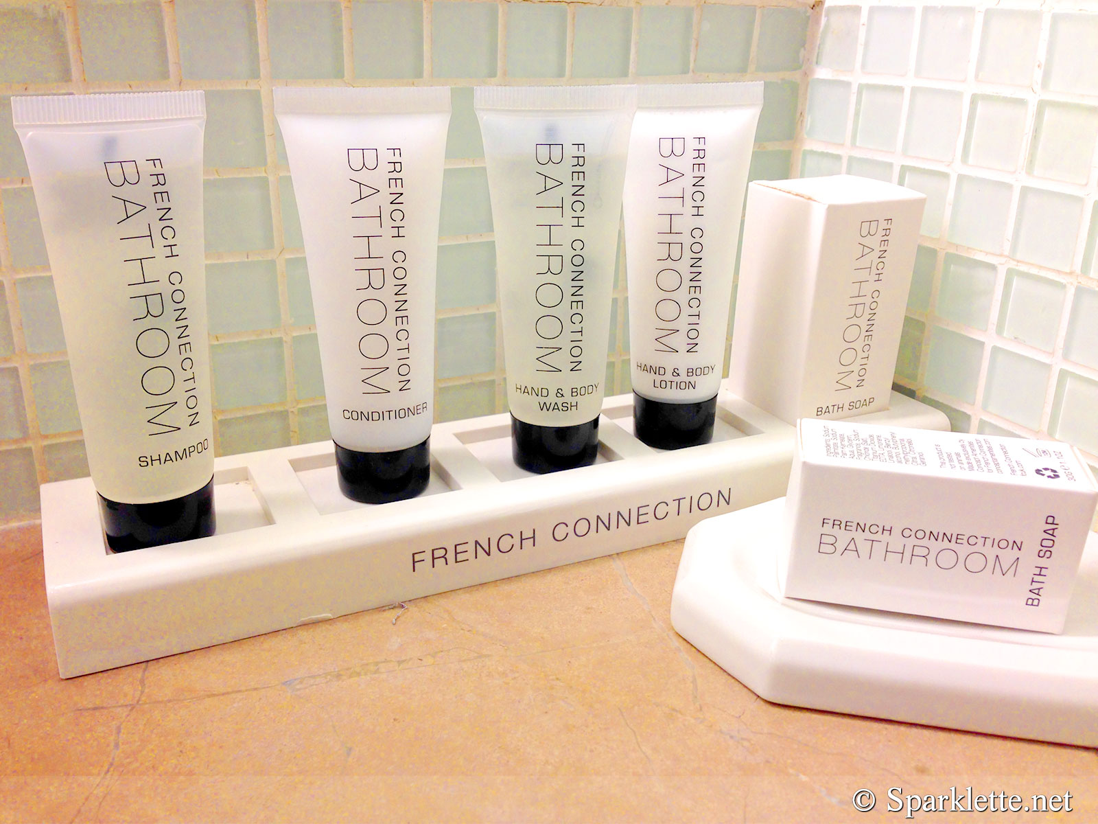 French Connection bath amenities