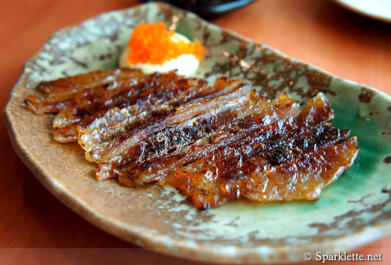 Fugu Mirin Boshi (grilled puffer fish)