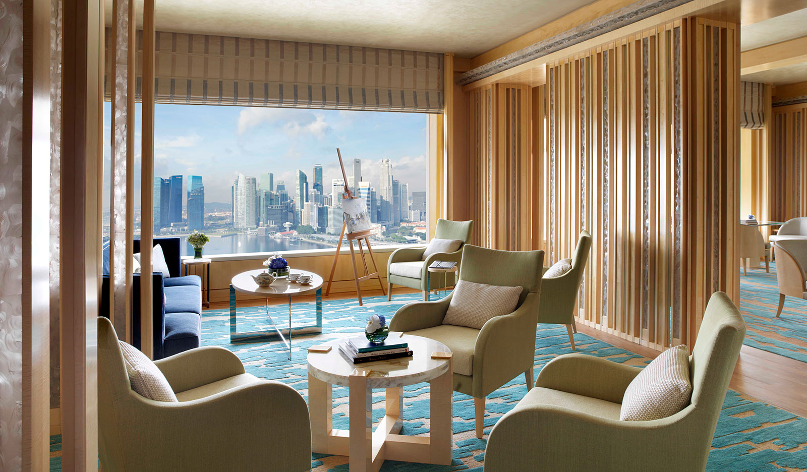 The Ritz-Carlton, Millenia Singapore - The Drawing Room at the Club Lounge