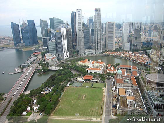 Singapore skyline, as viewed from Equinox at Swissotel the Stamford, 70th floor