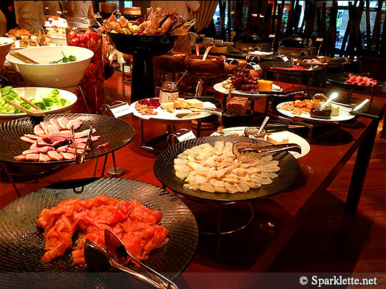 Breakfast spread at Four Seasons Hotel Singapore