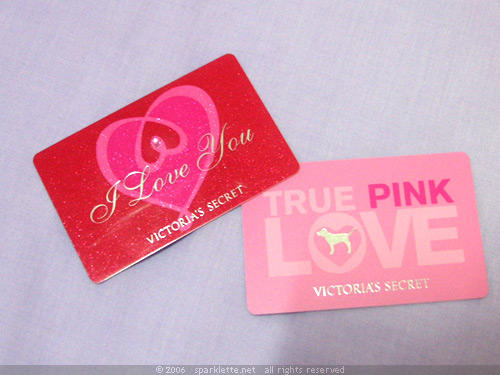 Victoria's Secret gift cards